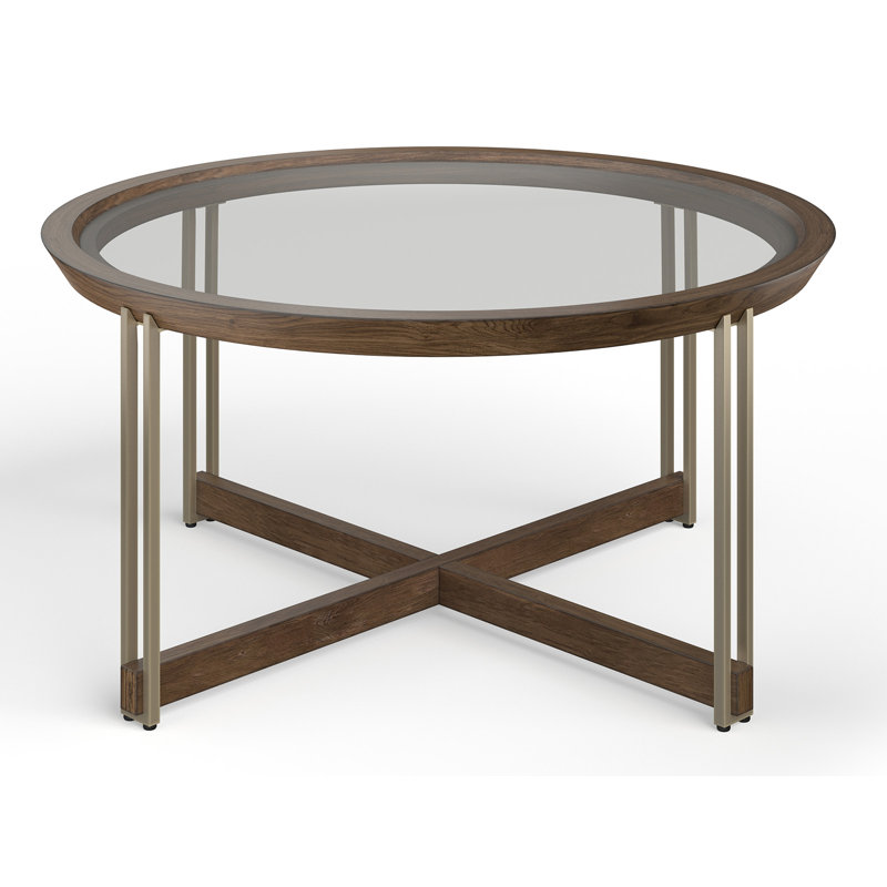 Glass Top Single Coffee Table