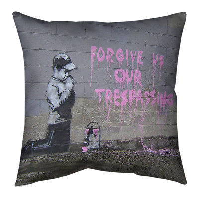 Forgive Our Trespassing Angle Pillow Cover