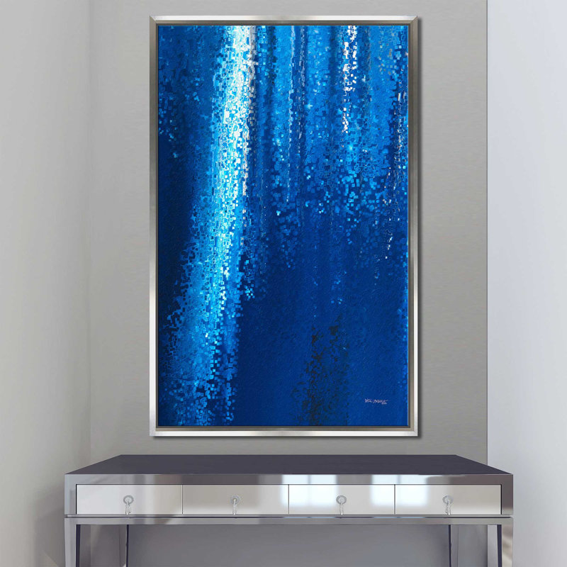 «Psalm 119: 105 Our Light» par Mark Lawrence - reproduction, Cadre flottant argent, H 63,5 po x l 39,5 po x P 2 po