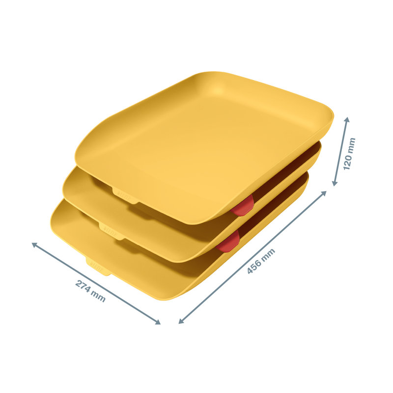 Cosy Plastic Desk Organiser, Yellow