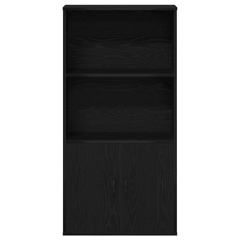 Bookcase 60X24x120 Cm Engineered Wood, Black Oak