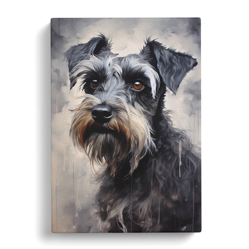 Schnauzer Informel - No Frame Print, 50cm H x 35cm W x 3cm D