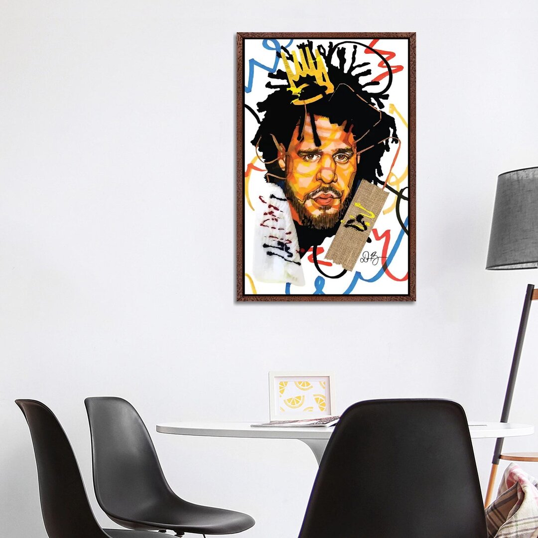 Leinwandbild - Grafikdruck „J. Cole” von Domonique Brown