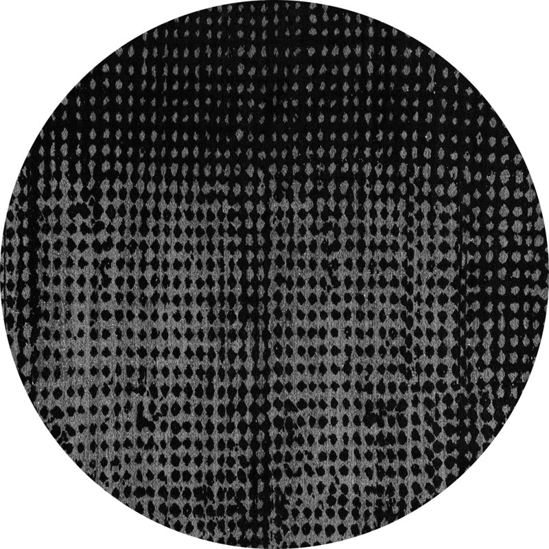 Burgandi Performance Abstract Indoor Rug, Round 8'