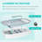 Pawhut Turtle Tank Kit, Turtle Aquarium With Basking Platform, Water Pump, Filter Layer Design, Full View Visually Reptile Habitat, Easy To Clean And Change Water, Multi Functional Area