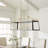 6 - Light Dimmable Kitchen Island Linear Chandelier-65237605