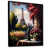Toile avec cadre flottant noir