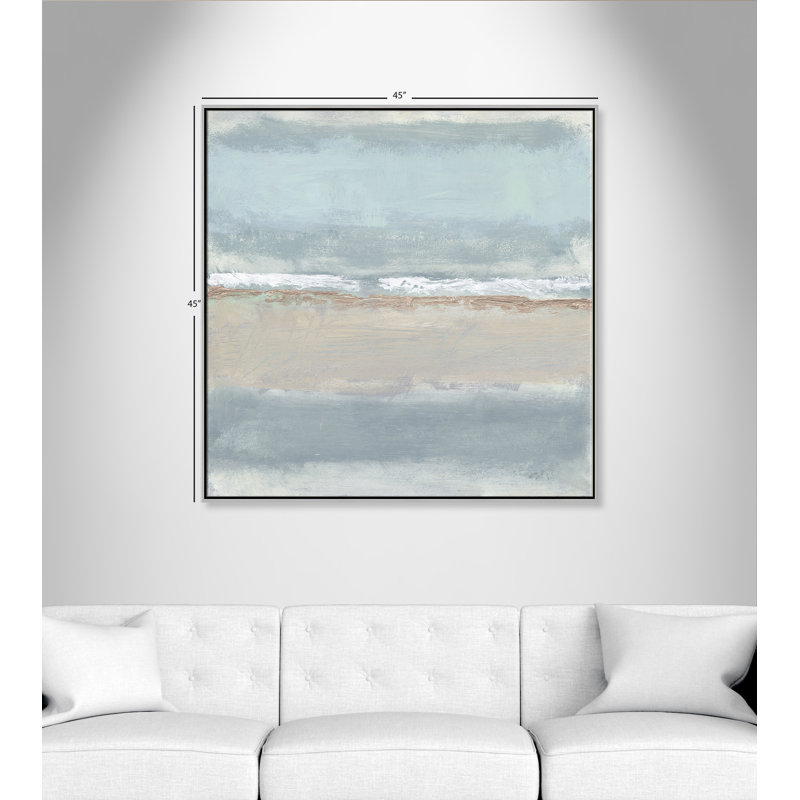 Dandelion 1 - Cadre flottant, reproduction d'art sur toile, Argent, H 45 po x l 45 po x P 2 po