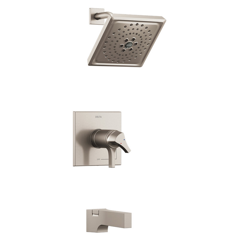 Garniture de baignoire et douche Zura Thermostatic 17T Series avec double poignée et TempAssure, Inoxydable