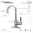 Kingston Brass Kaiser Single-Handle 1-Hole Deck Mount Bathroom Faucet with Push Pop-Up-29287157