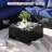 7-pieces Patio Furniture Set With 44" Propane Gas Fire Pit Table-106877621