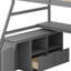 Lit mezzanine avec tiroirs, tablettes et bureau-482852492