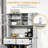 Kitchen Buffet, Pantry Storage Cabinet, Open Microwave Countertop