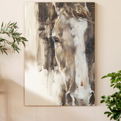 " Cropped Equine Study I " Painting Print