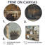 Impression d'art mural gris et blanc majestueux Forteresse I - Forteresses-889385701-889385706
