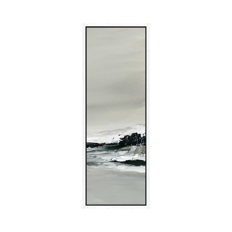 Breakers III by Carol Robinson - Panoramic Print on Canvas, 121.92 cm H x 40.64 cm W, White Framed