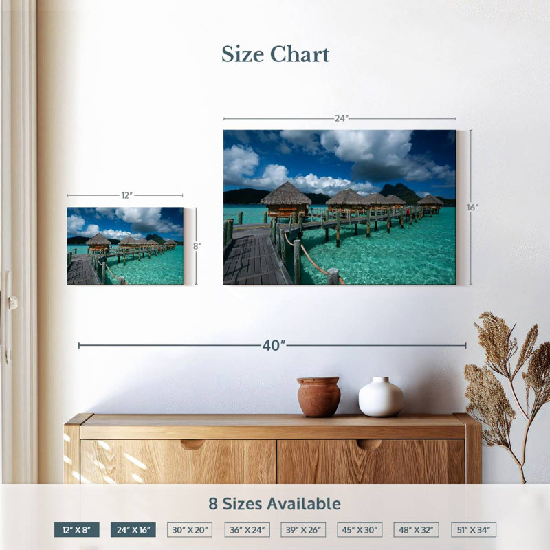 Aletra Bora Bora Beach Villa, H 16 po x l 24 po