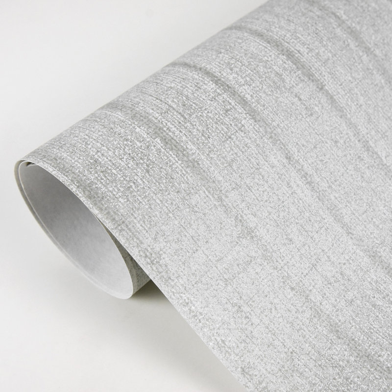 Pioche 33' L x 27.5" W Wallpaper Roll, Grey