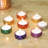 0.8'' H Metal Tabletop Tealight Holder with Candle Included
