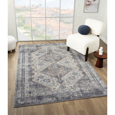United Weavers Farai Crosswinds Blue Accent Rug 1'10" x 3'