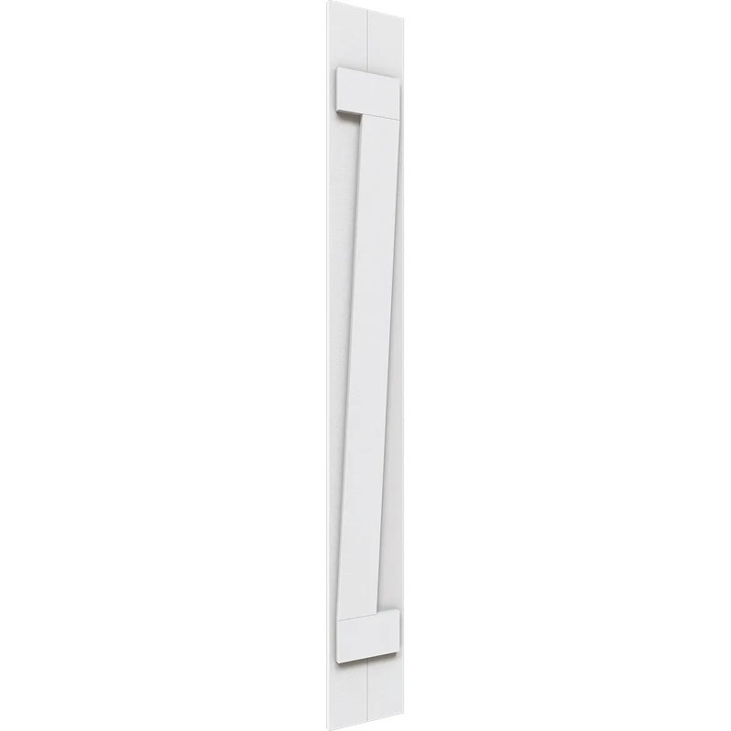 Ekena Millwork Timberthane Faux Rustic Joined Board-n-Batten Faux Wood Shutters w/Z-Board