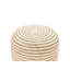 Spaska 40cm Wide Round Striped Pouffe Ottoman