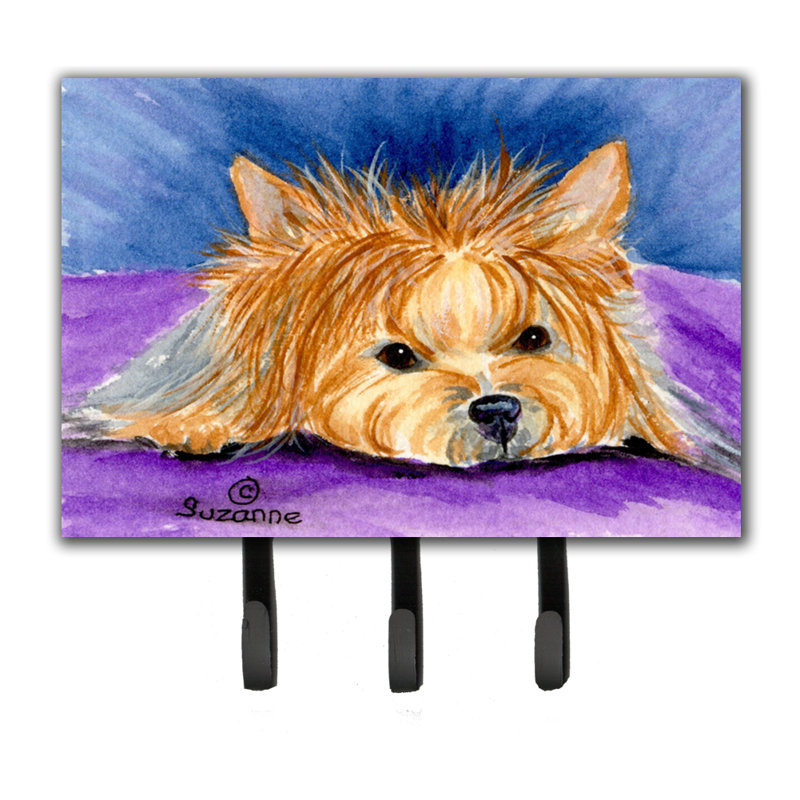 Porte-laisse yorkie et crochet mural