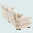 Modern Two-Seater Sofa With Bolstered Armrests, Velvet 2-Seater Sofa With Waist Pillows And Throw Pillows-937028405