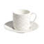 Missoni Coffee Cup & Saucer ZIG ZAG Set in Luxury Box White diam. 2.3in, H 2.5in, Cap. 4 oz, Saucer diam. 4.75in-724902990