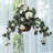 25" Artificial White Geranium Hanging Basket-1284385955