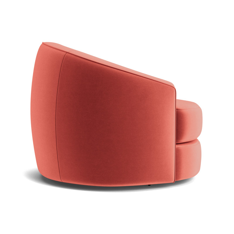 Giselle Full Swivel Chair, Performance Velvet - Sienna
