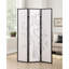 Paravent / paravent oriental 3 panneaux Roundhill, noir