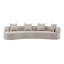 Canapé modulaire courbé à compression de 126 po Boneless Hession-1138150352