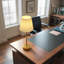 Lampe de table 16,1 po avec télécommande et lampes de bureau standard de style traditionnel