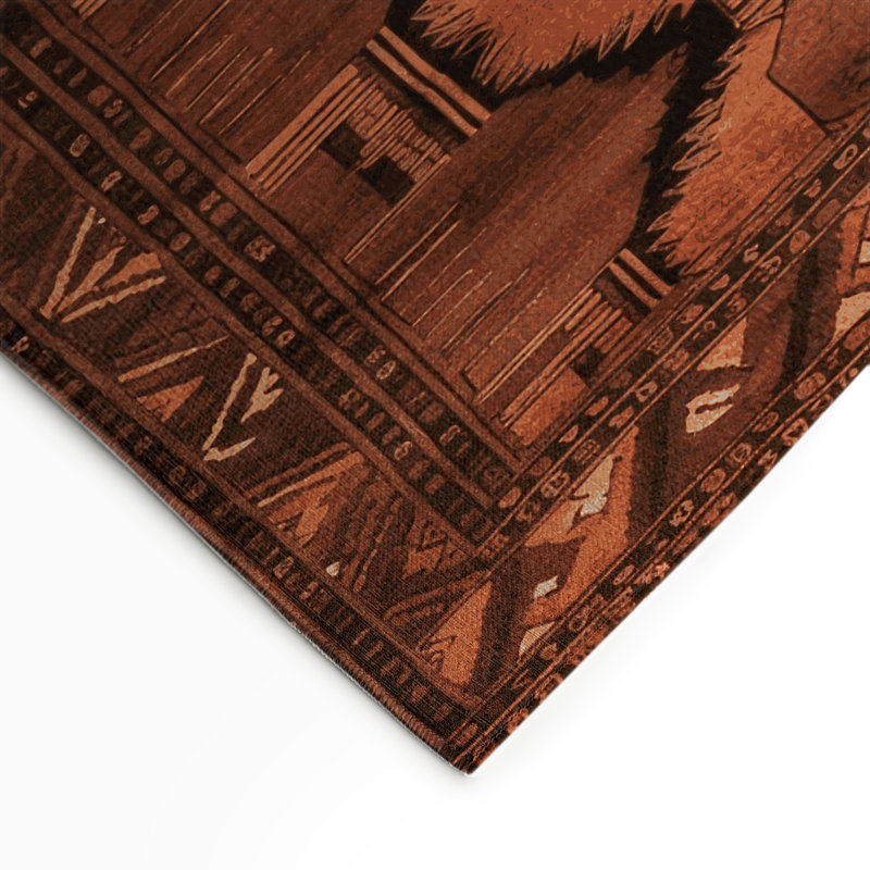 Tapis turc intérieur et extérieur brun, Rectangle 9 pi x 12 pi