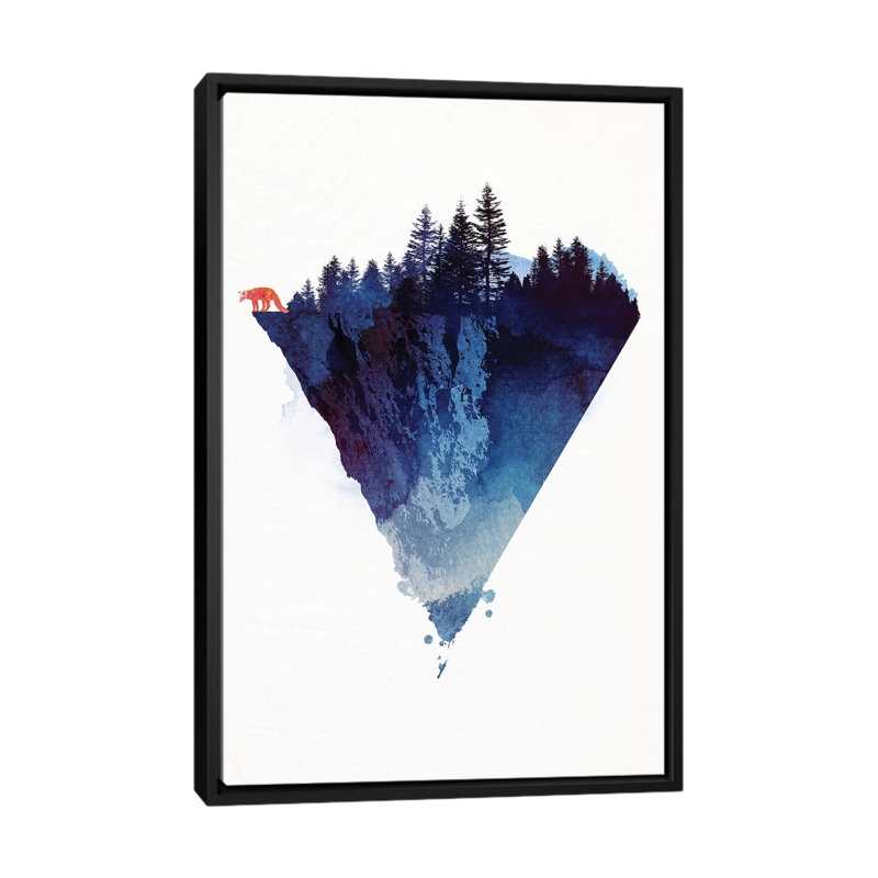 «Near to the Edge», reproduction sur toile, H 48 po x l 32 po x P 1,5 po, Toile avec cadre noir