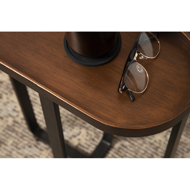 Rodez Frame End Table, Bronze
