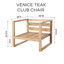 Venice Teak 8 Piece Deep Seating Group With Coffee Table-1330617645