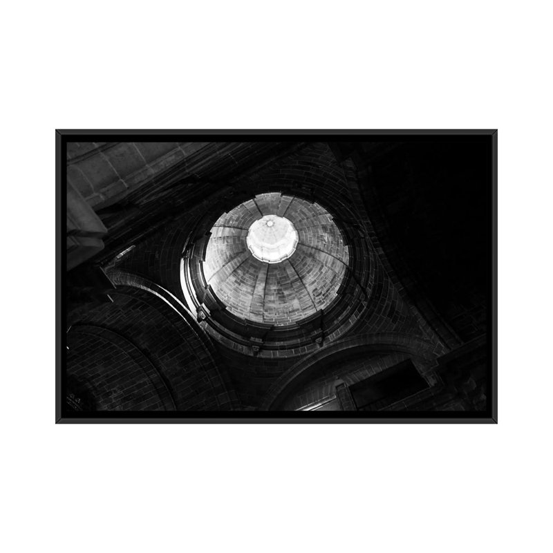 « ecclésiastique tour », reproduction de photo sur toile, H 18 po x l 26 po x P 1,5 po, Toile avec cadre noir