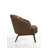 Jayden-Sean Upholstered Top Grain Leather Barrel Chair-446753411
