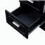 Armoire de rangement haute et large avec portes pour salle de bain / bureau, trois tiroirs, noir-901327945