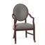 Upholstered King Louis Back Arm Chair-60273239-60273207
