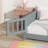 Floor Platform Bed with Built-in Book Rack-100649830