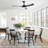 52 Inch Modern Ceiling Fan With 18W Led Light And Remote Control 3 Abs Blades Noiseless Reversible Dc Motor-1234841418-1234841416