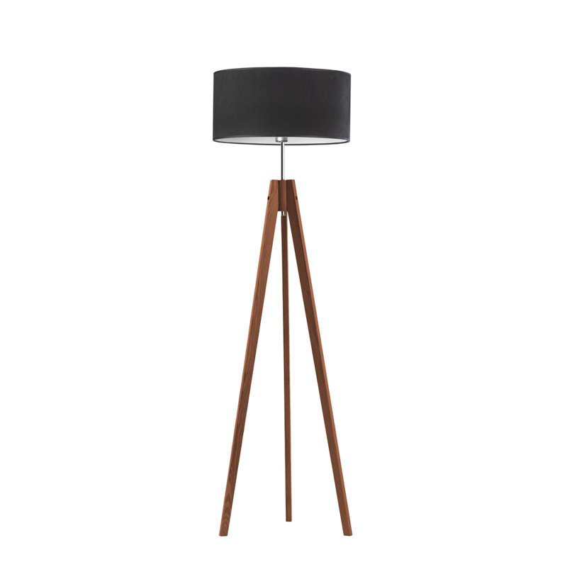 Caba 138cm Tripod Floor Lamp, Light Brown, Black