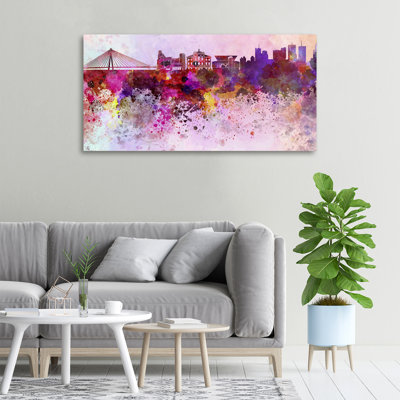 Colourful Warsaw - No Frame Print on Canvas