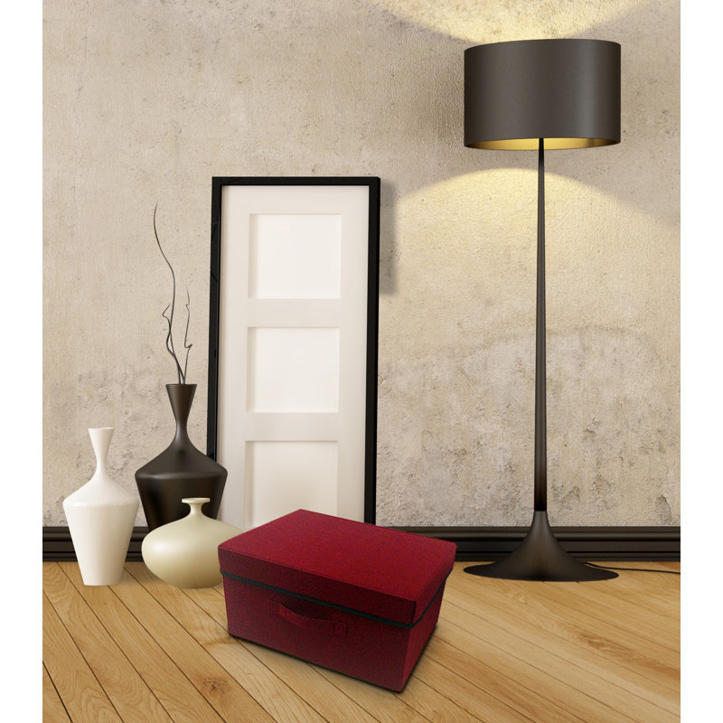 Corsha Upholstered Ottoman, Red