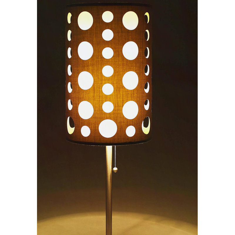30"H GREY/WHITE RETRO TABLE LAMP