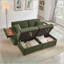 Comfortable Fluffy Corduroy Lazy Sofa with Double Ottomans and Table Board for Chailiving-308411433