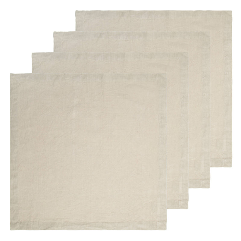 Dalissa Linen Square Napkin, Stone